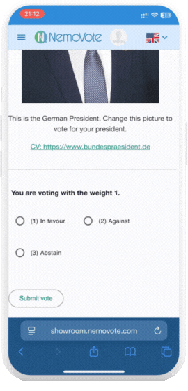 Wählen in jeder Sprache, die du brauchst