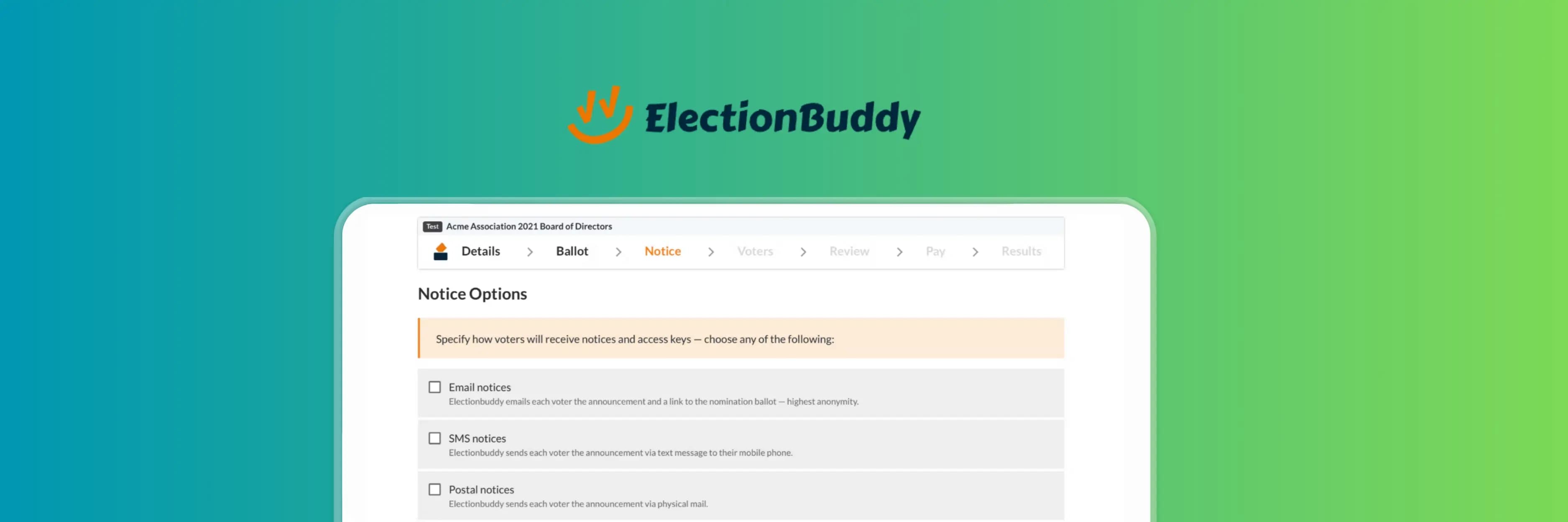 NemoVote vs electionbuddy — Comparison