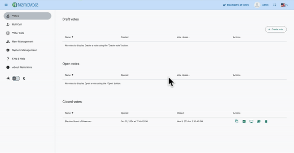 How To Export Results from secure online voting