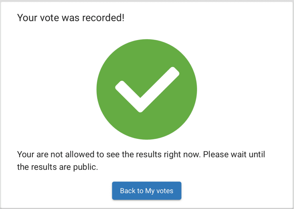 vote success results